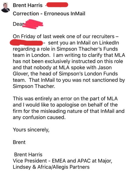 simpson thacher recruiter email