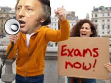 Exams protest min